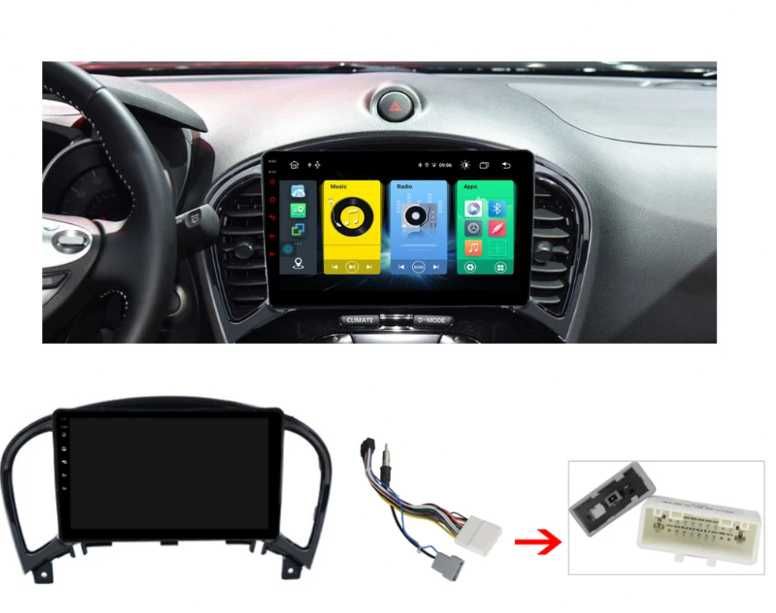 9-инчова мултимедия за Nissan Juke (2010–2019) + подарък камера