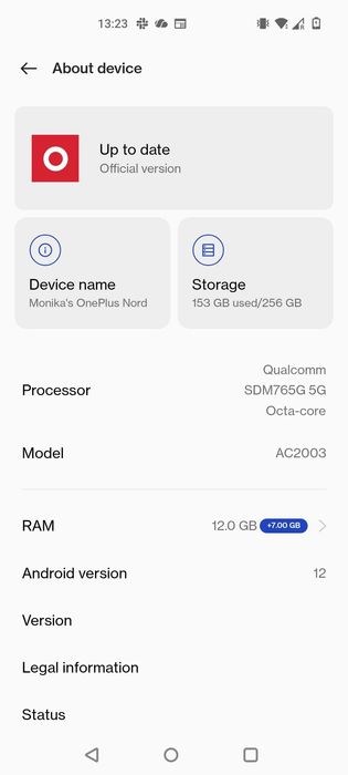 Смартфон OnePlus Nord, Dual SIM, 256GB, 12GB RAM, 5G, Blue Marble