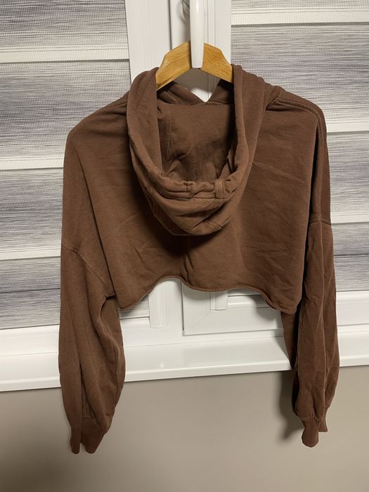 кафява къса блуза