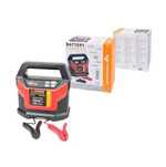 Incarcator acumulator auto Automax 15A, automat, cu afisaj LCD, 12V-24V, redresor automat ptr baterii Boost, WET, GEL, AGM, UNI
