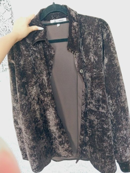 Велюровая рубашка абсолютно новое