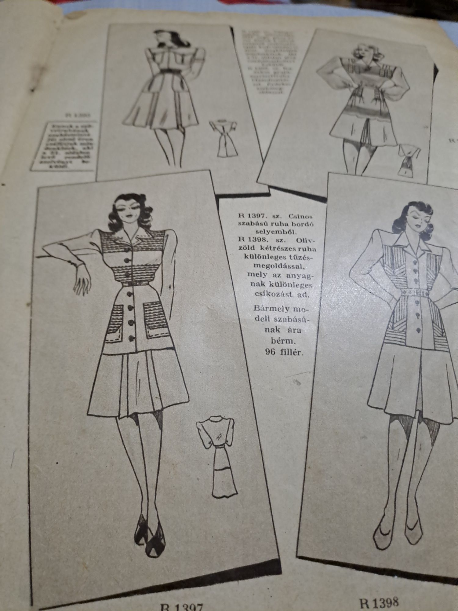 Reviste vintage moda 1942 în limba maghiara