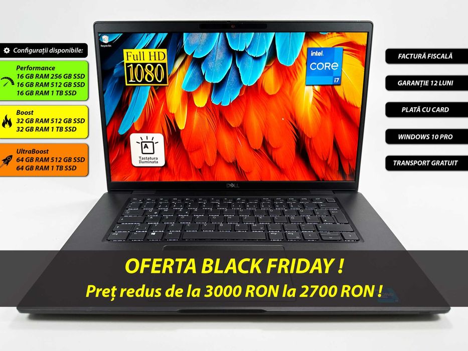 Laptop Dell Latitude i7 gen 11 16 gb ram 512 Full HD Garantie 12 luni