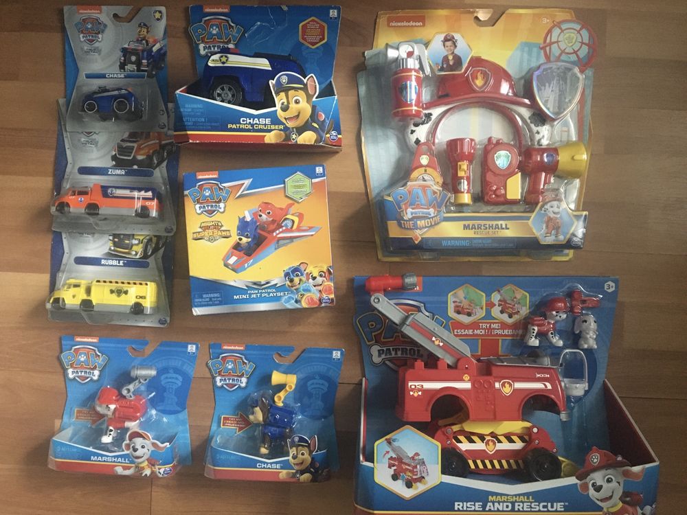 Paw Patrol figurine mașina Metal avion role play