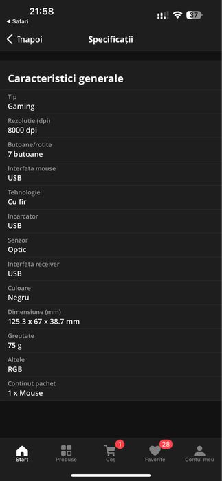 Mouse Lenovo M210 Gaming