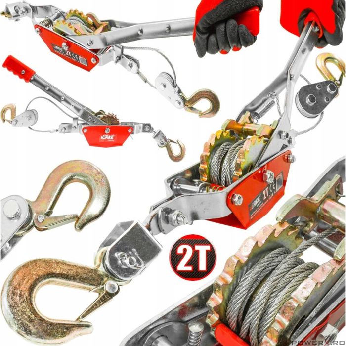 Troliu cu 2 carlige, 2 tone, 2.5m, Verke