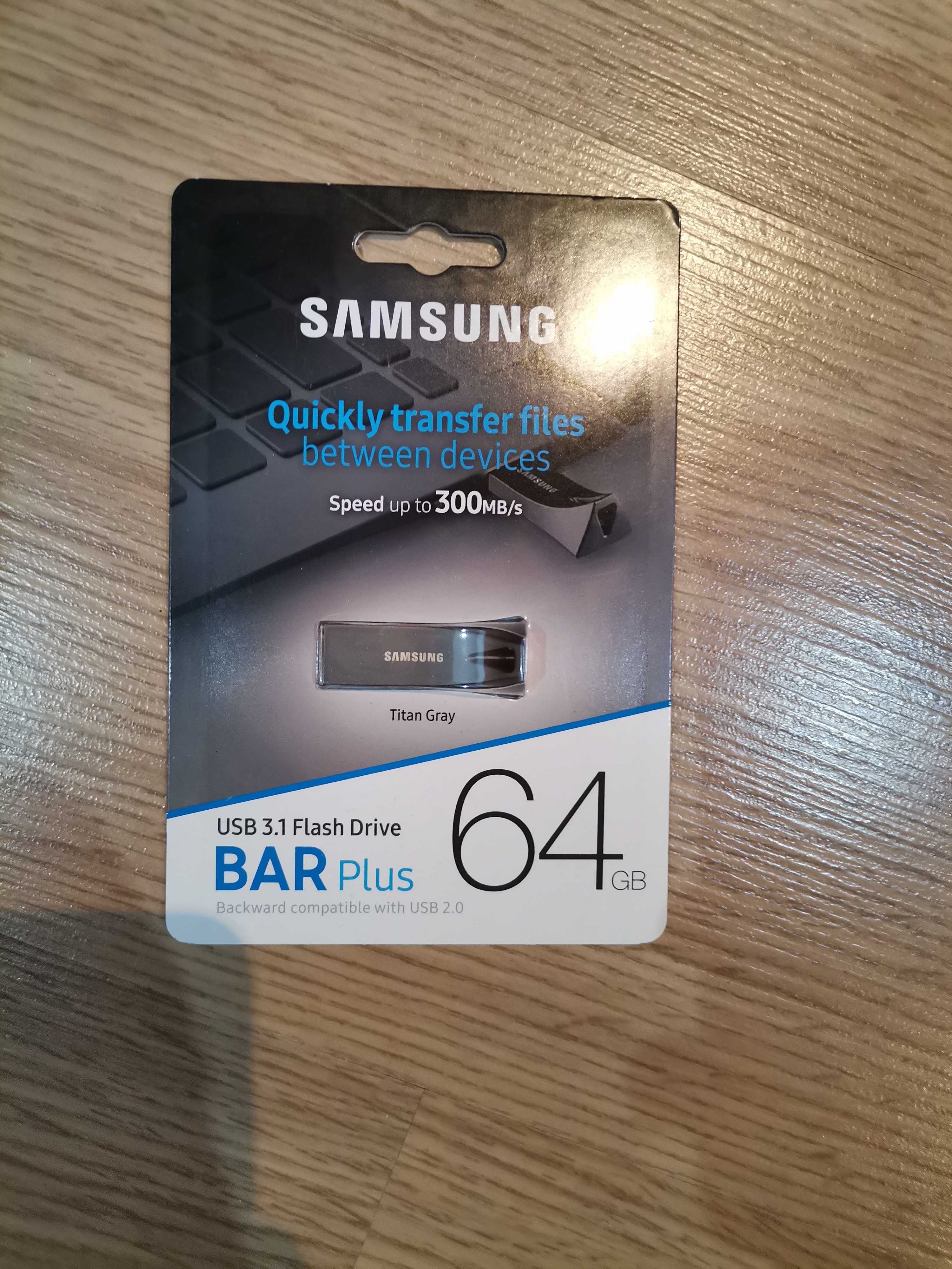 Разпродажба!!! ФЛАШ ПАМЕТ Samsung bar PLUS 64GB USB 3.1 TITAN GRAY