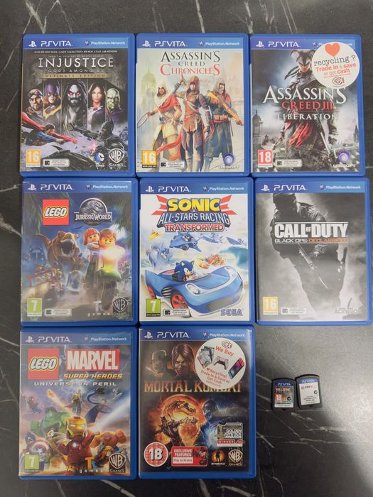 Pachet 10 jocuri card PsVita