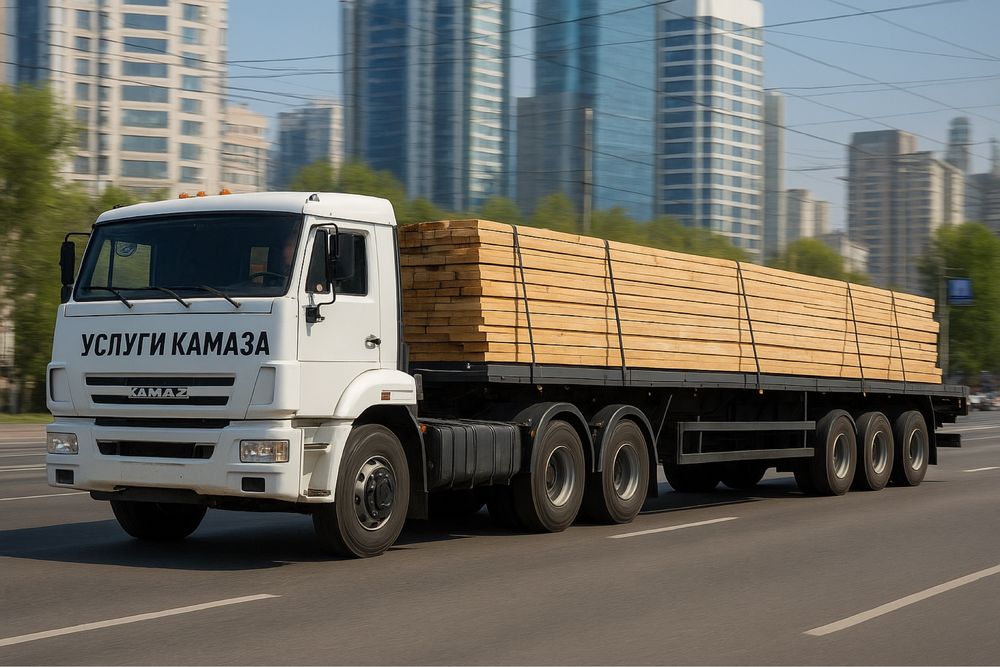 Аренда КАМАЗа-длинномера в Астане — с водителем