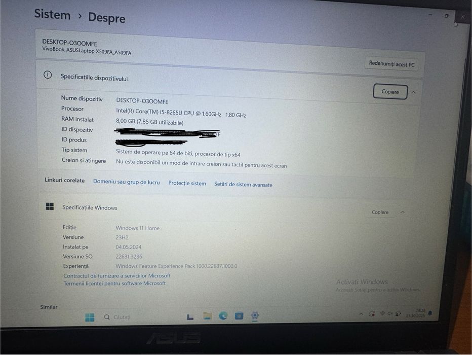 Laptop ASUS X509FA_A509FA