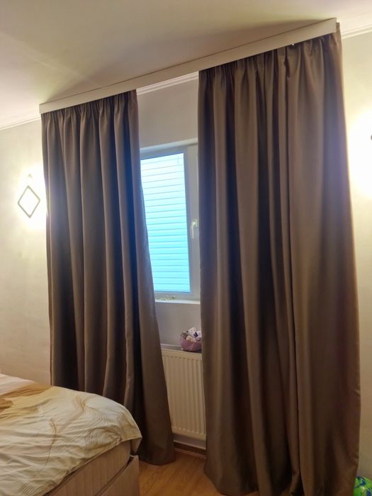 Draperi cu rejansa stil creion impecabile+Ciucuri