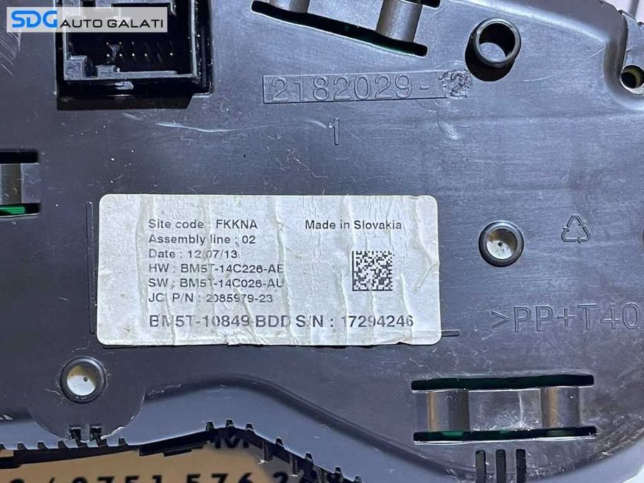 Ceas Ceasuri Cluster Instrumente Bord Ford Focus 3 1.6 TDCI 2010 - 2018 Cod BM5T-10849-BDD BM5T10849BDD [2849]