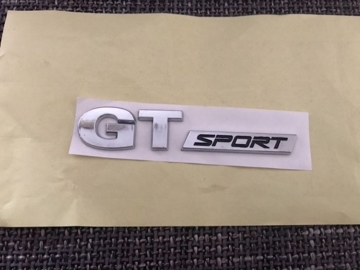 Emblema Vw GT Sport abs negru/rosu