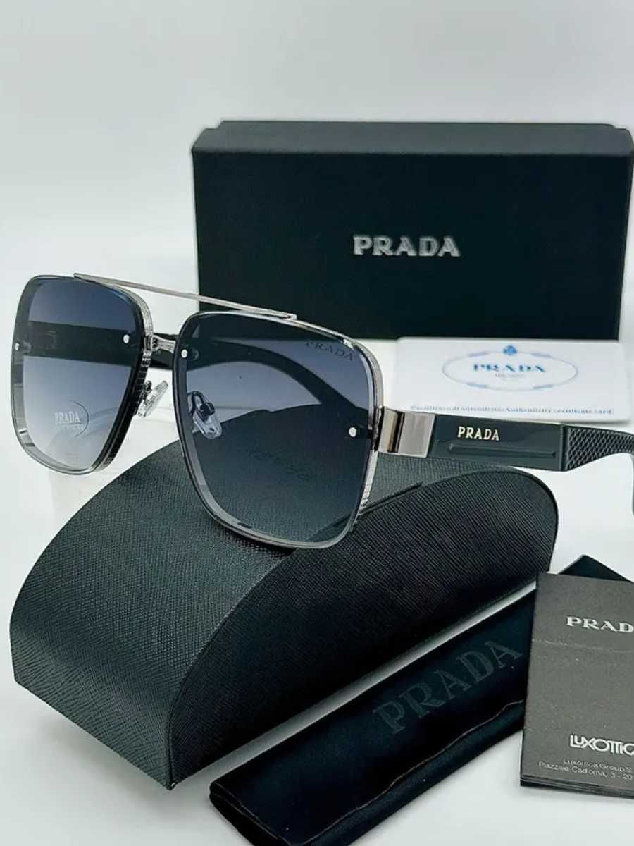 Очки Prada Lux Gold Black с Полиризацией