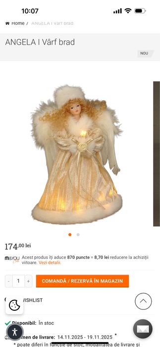 Varf de brad cu leduri