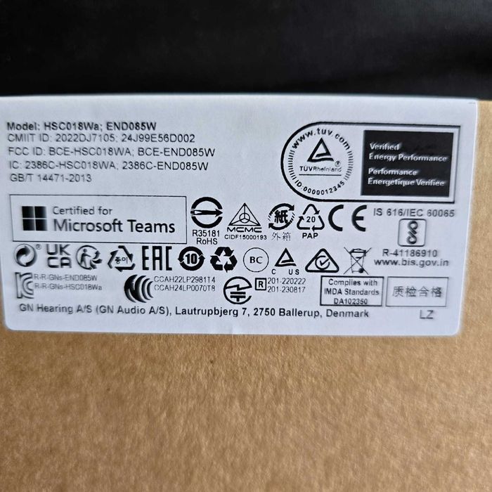 Casti Jabra Evolve 65 TE  Microfon Bluetooth Wireless USB- Sigilate