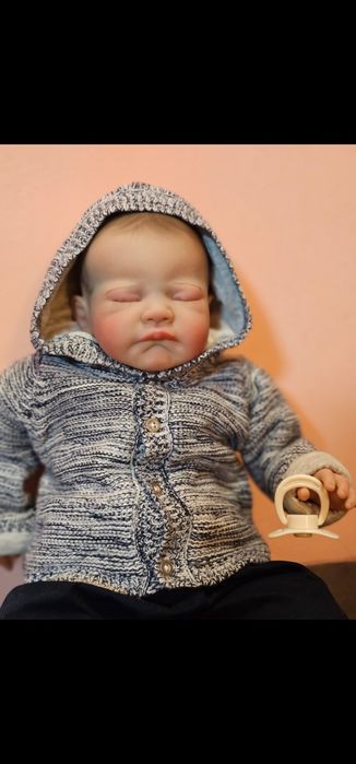 Реалистично бебе кукла 48 см Ново