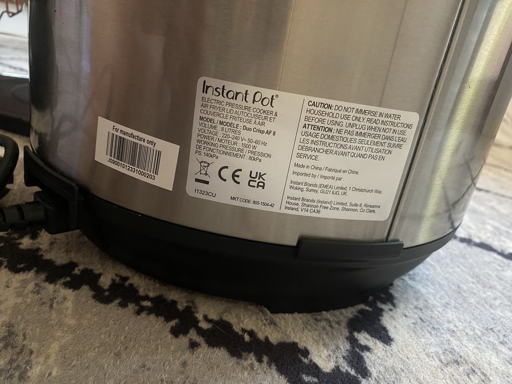Instant pot Duo crisp + Air Frier 8 l  мултикукър 8 литра