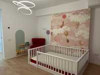 Pat stil montessori + saltea, 140x190