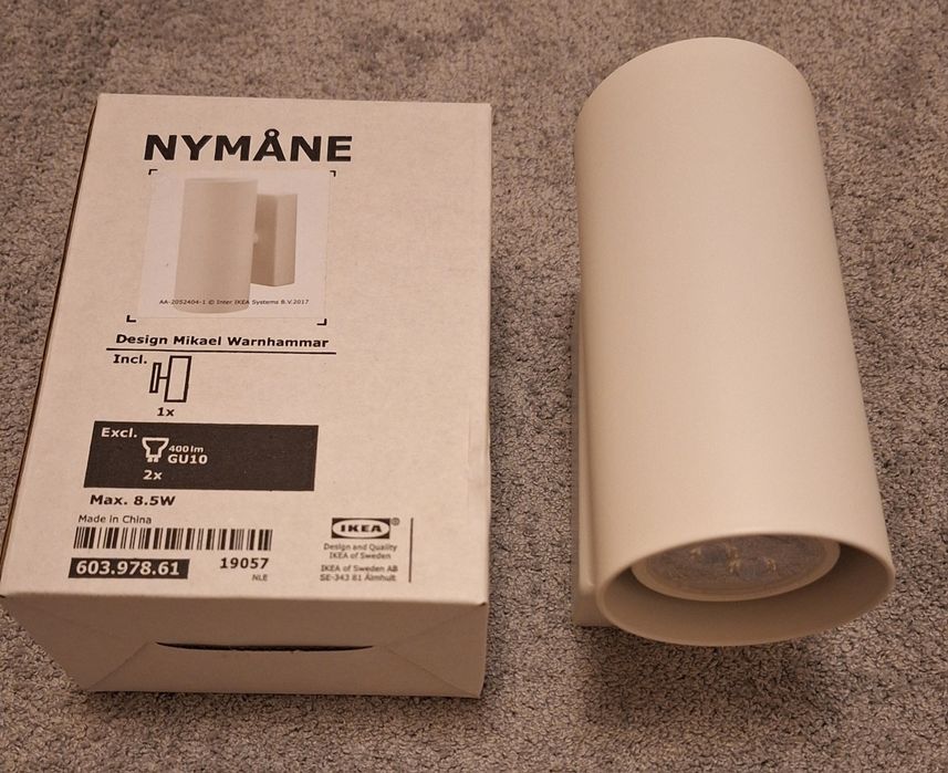 2 бр. стенна лампа за четене IKEA NYMANE