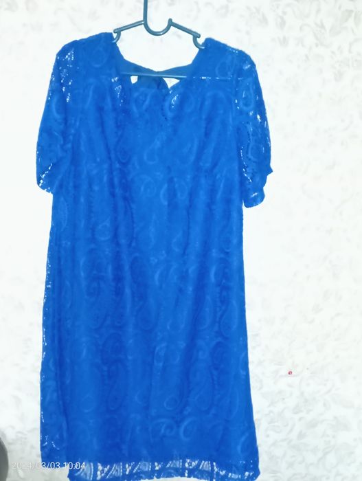 Платье синее женское