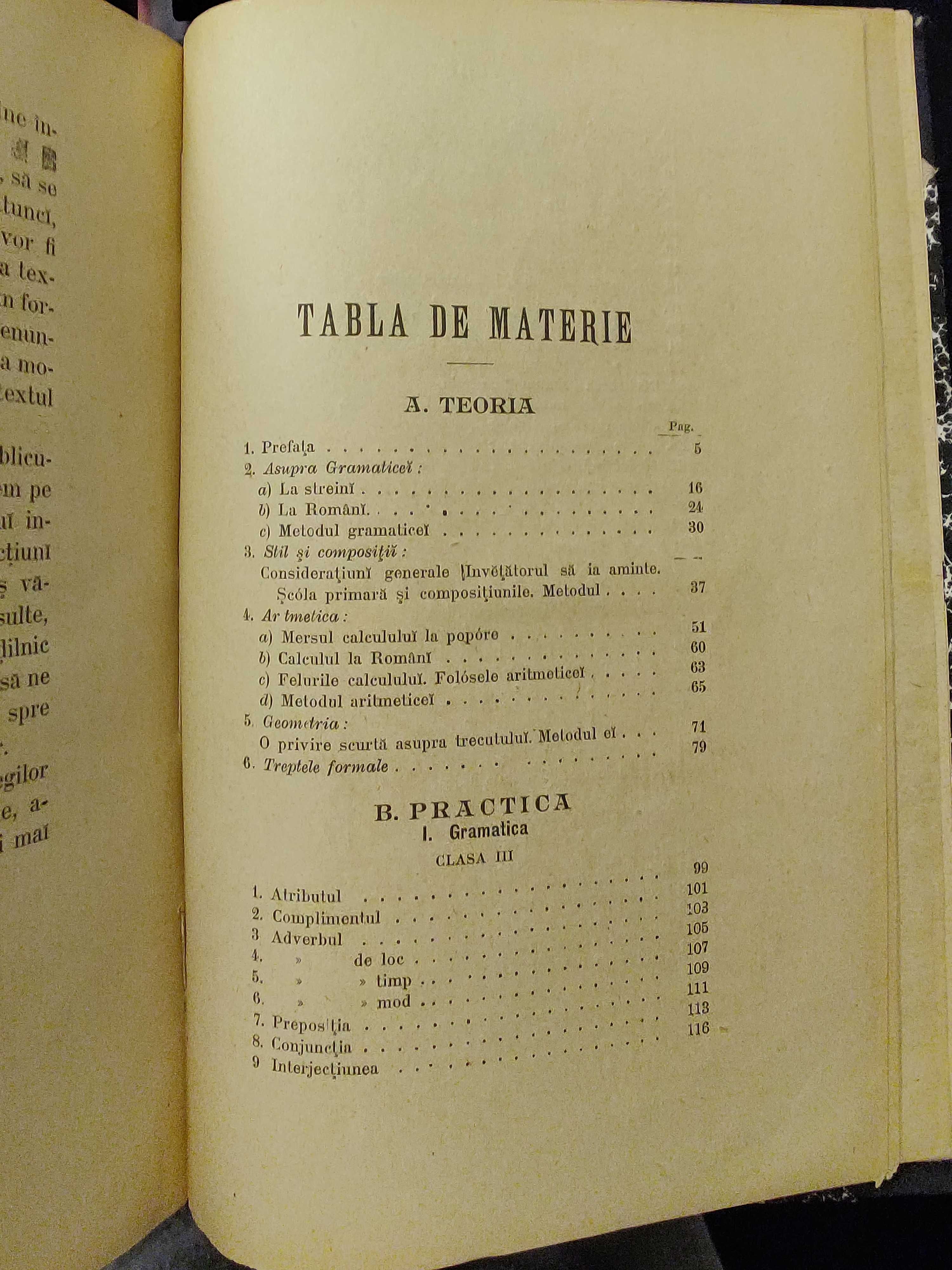 Metodica Gramaticei, Aritmeticei si Geometriei, Bucuresci, 1897