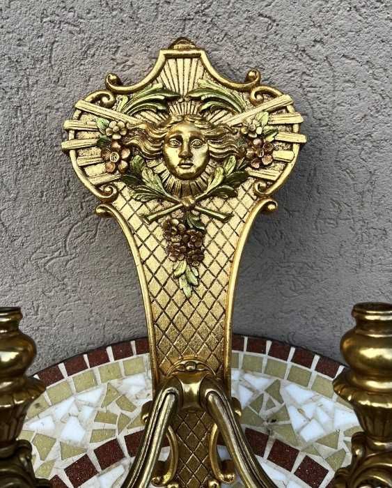 Impozant suport lumanari-Franklin Mint-Franta