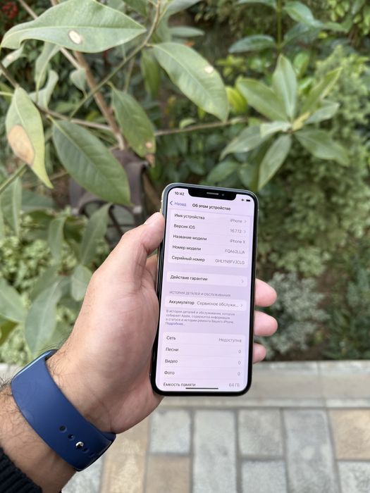 Iphone x ayfon x 64gb LL/A sotiladi holati ideal aybi yo face ishlidi