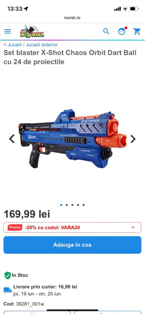 Vand murtaiera x-shot