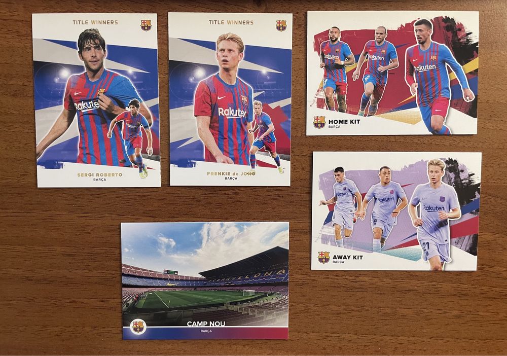 Set COMPLET 50 cartonase Topps FC Barcelona 2021-22