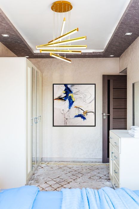 Ц2 По суточная квартира для семьи loft blue and green