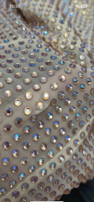 rochie cu pietricele oh polly bej - roz