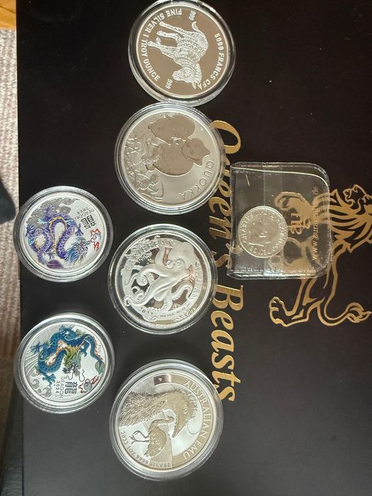 Лунари различни монети 1-1/2oz lunar сребърна монета Лунар