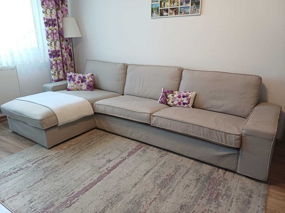 Canapea IKEA Tibbleby gri deschis