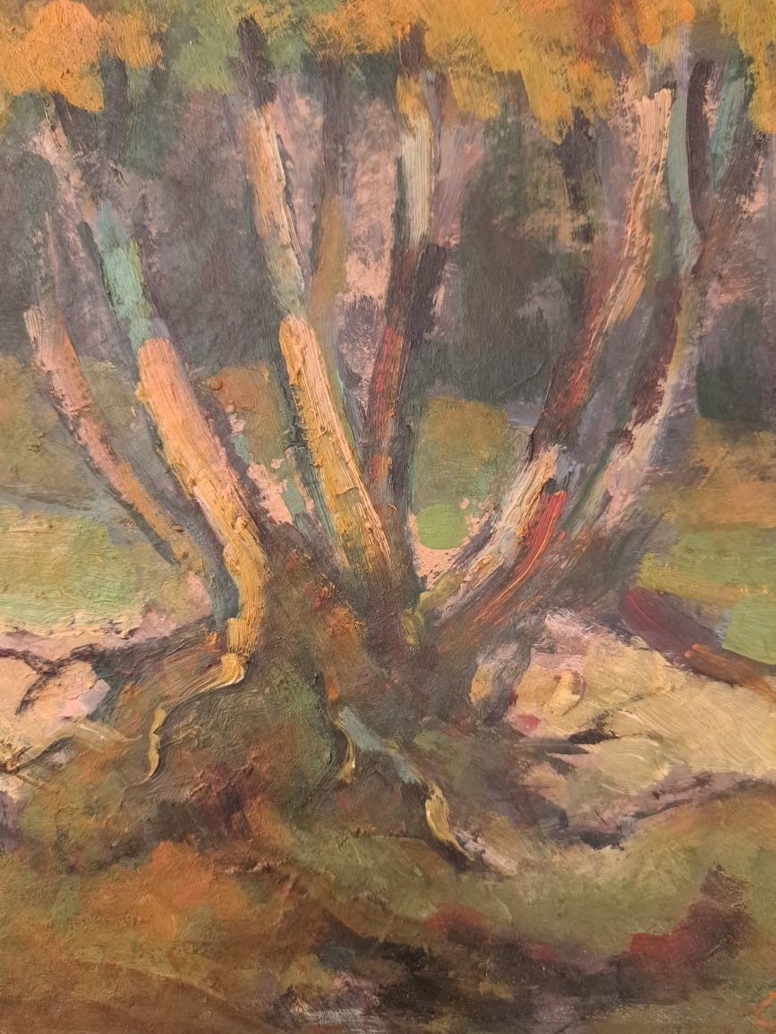 Pictură" Margine de pădure",Gheorghe İonescu(n.1912- d.1990).