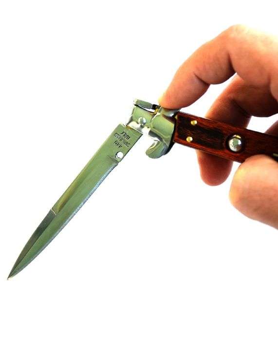 Cutit briceag Stiletto 22 cm, deschidere automata si sistem de blocare