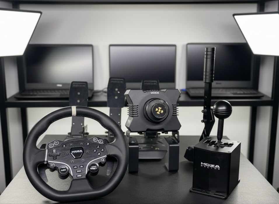 Топ комплект Direct Drive Racing MOZA R5 Bundle +Шифтер HGP+Ручник HBP