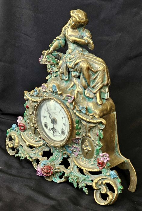 Ceas mecanic de bronz baroque