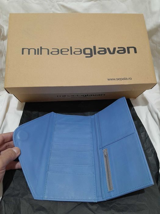 Portofel din piele naturala editie limitata Mihaela Glavan