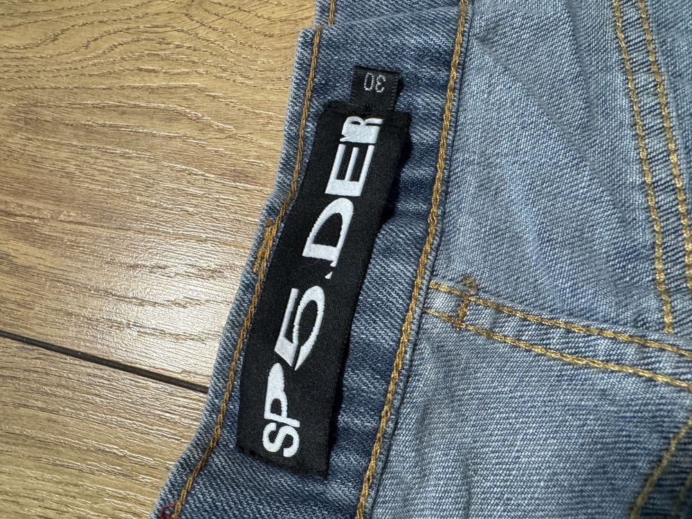 Sp5der White Logo Jorts