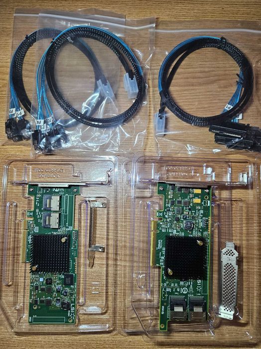 Controller SAS LSI PCIE 3.0 + cabluri SAS SATA (server / desktop)