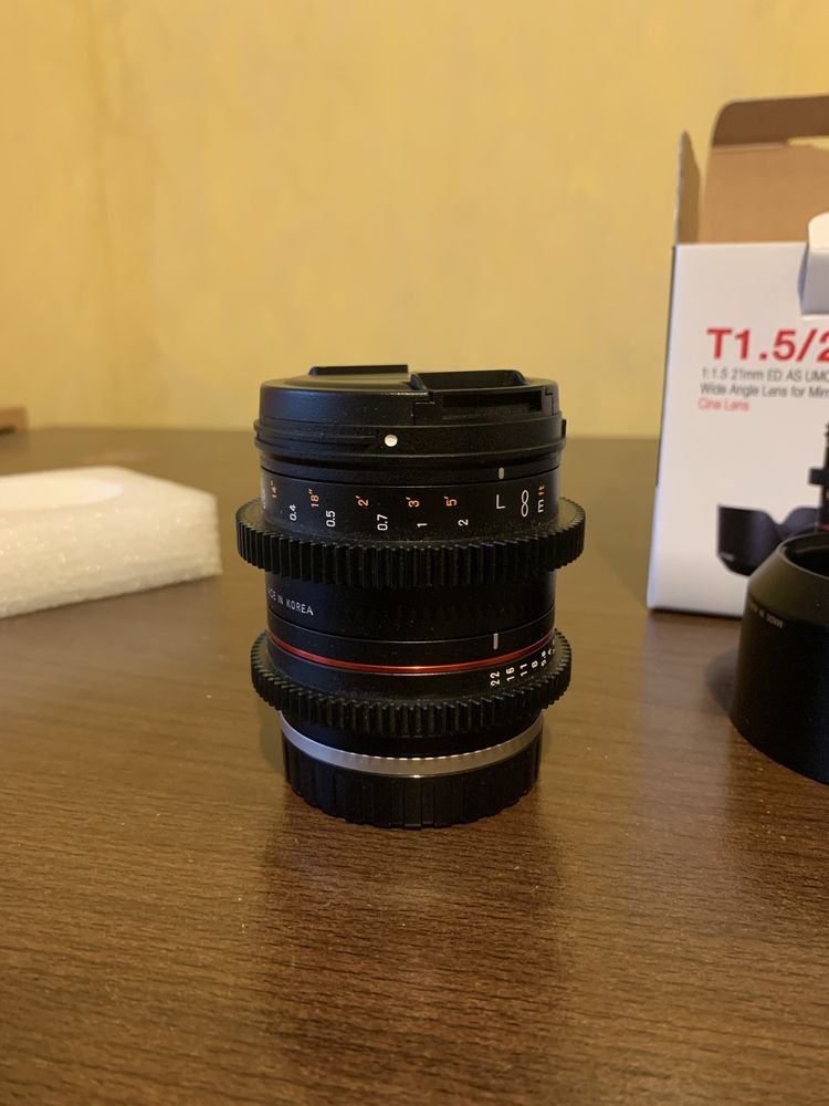 Obiectiv Sony E Mount Samyang 21mm T1.5