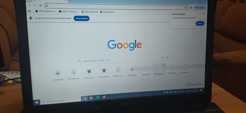 лаптоп  ACER с windows 10