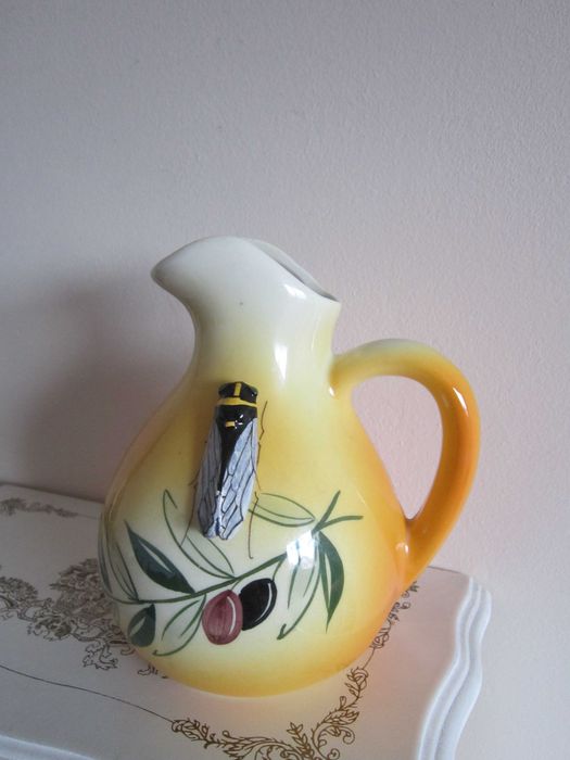 cadou deosebit Sicard cu Masline si Cicada 3D Franta 1950 semnat