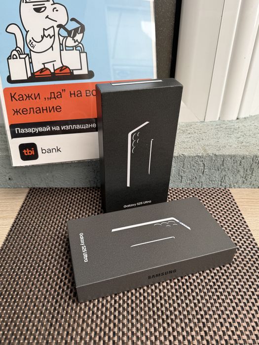 НОВИ!512GB•72лв/м Samsung s25 ultra Black/White silver 512 самсунг