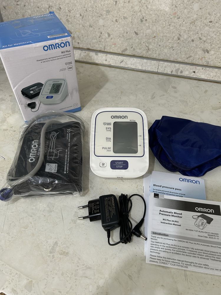 Omron M2 Plus автоматты тонометрі (Жаңа, қорапта) Оригинал