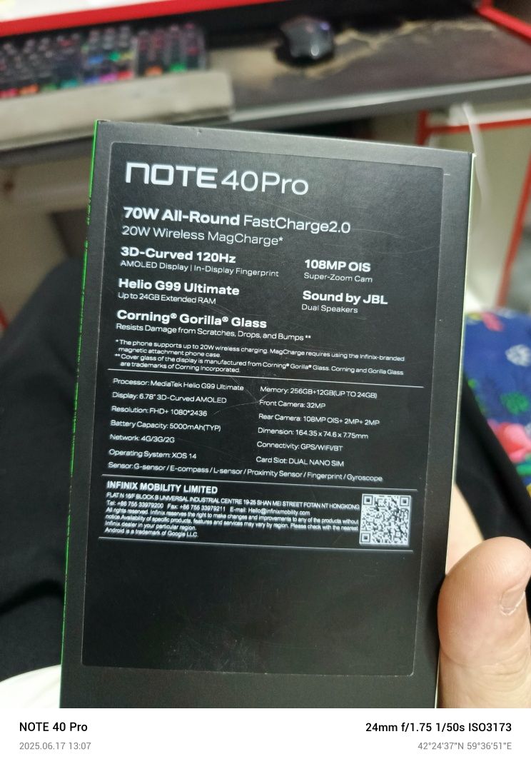 Infinix not 40 pro