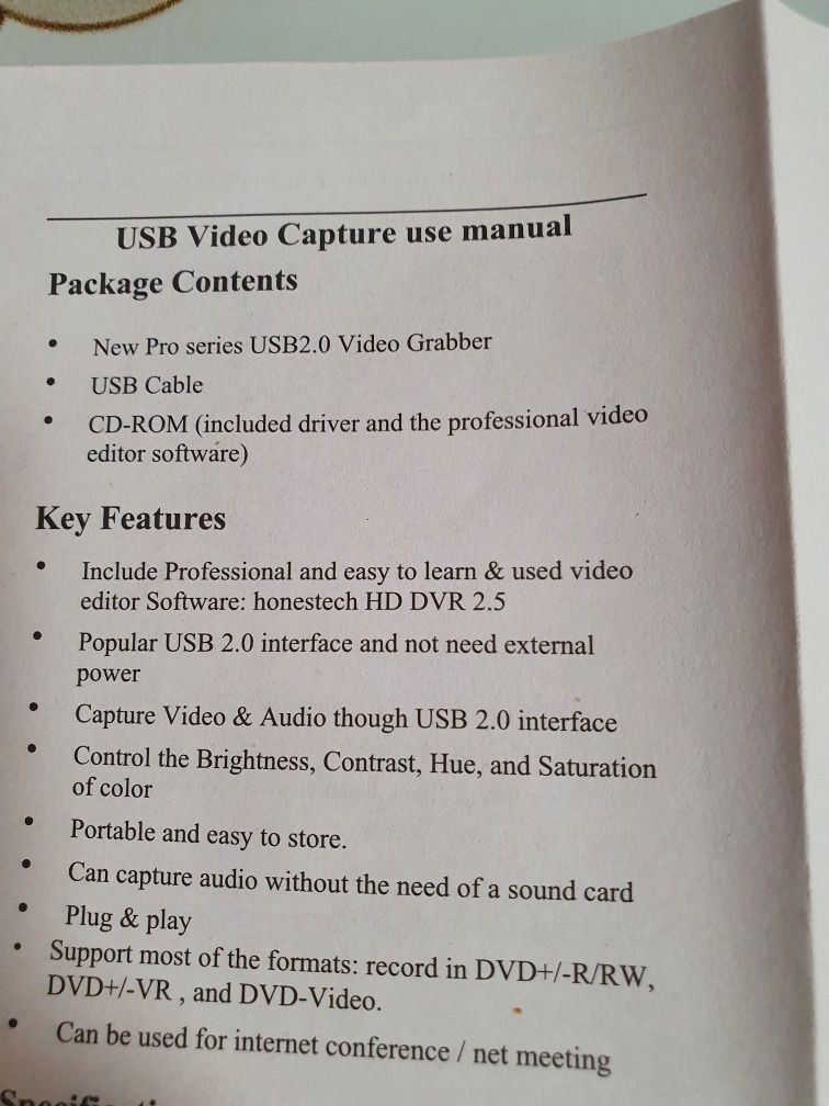 Camera video ultimate 4.9mm