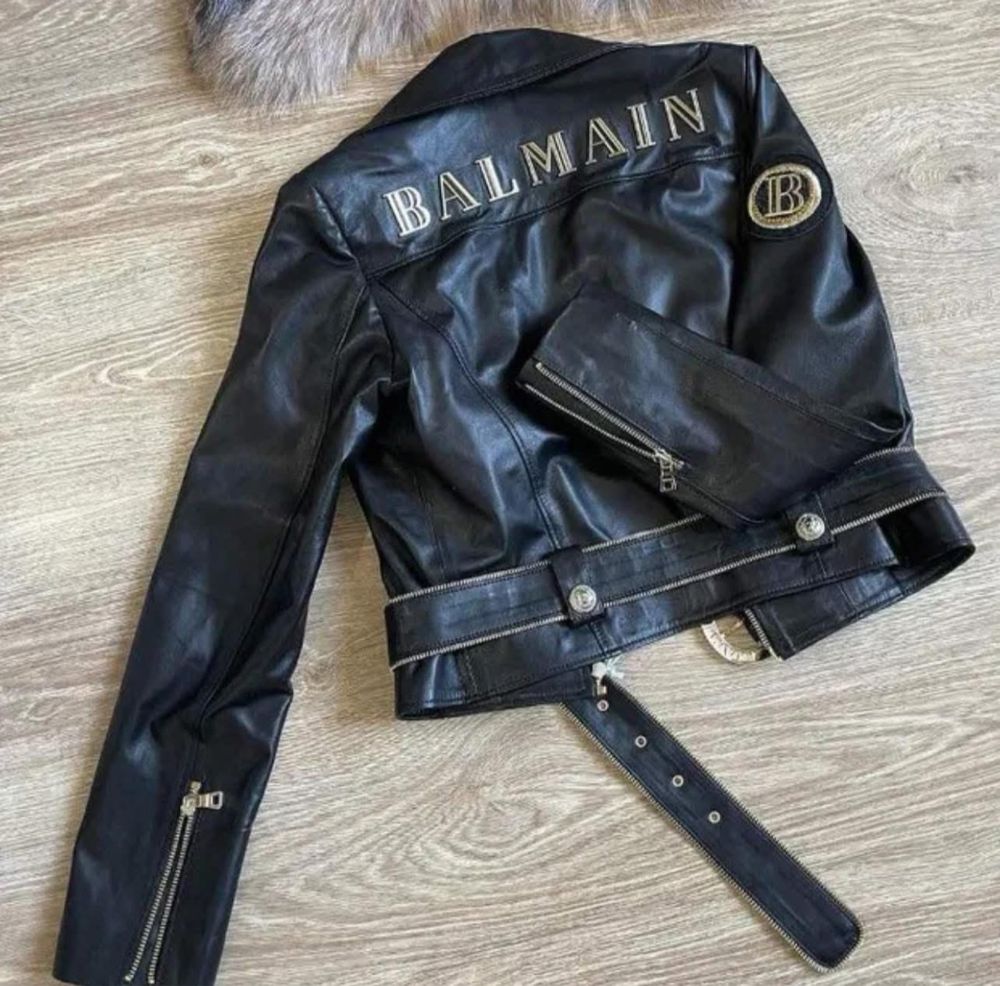 Кожено яке Balmain