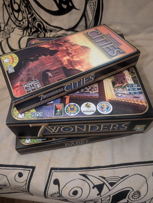 Colecție boardgame 7 WONDERS + Cities, Leaders, Babel